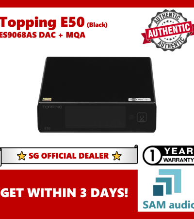 [?SG] TOPPING E50, ES9068AS DAC + Pre-amplifier, MQA XMOS 32Bit 768kHz DSD512, Ultra Low Noise, HiFi Audio